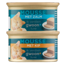 g'woon kattenvoer in blik